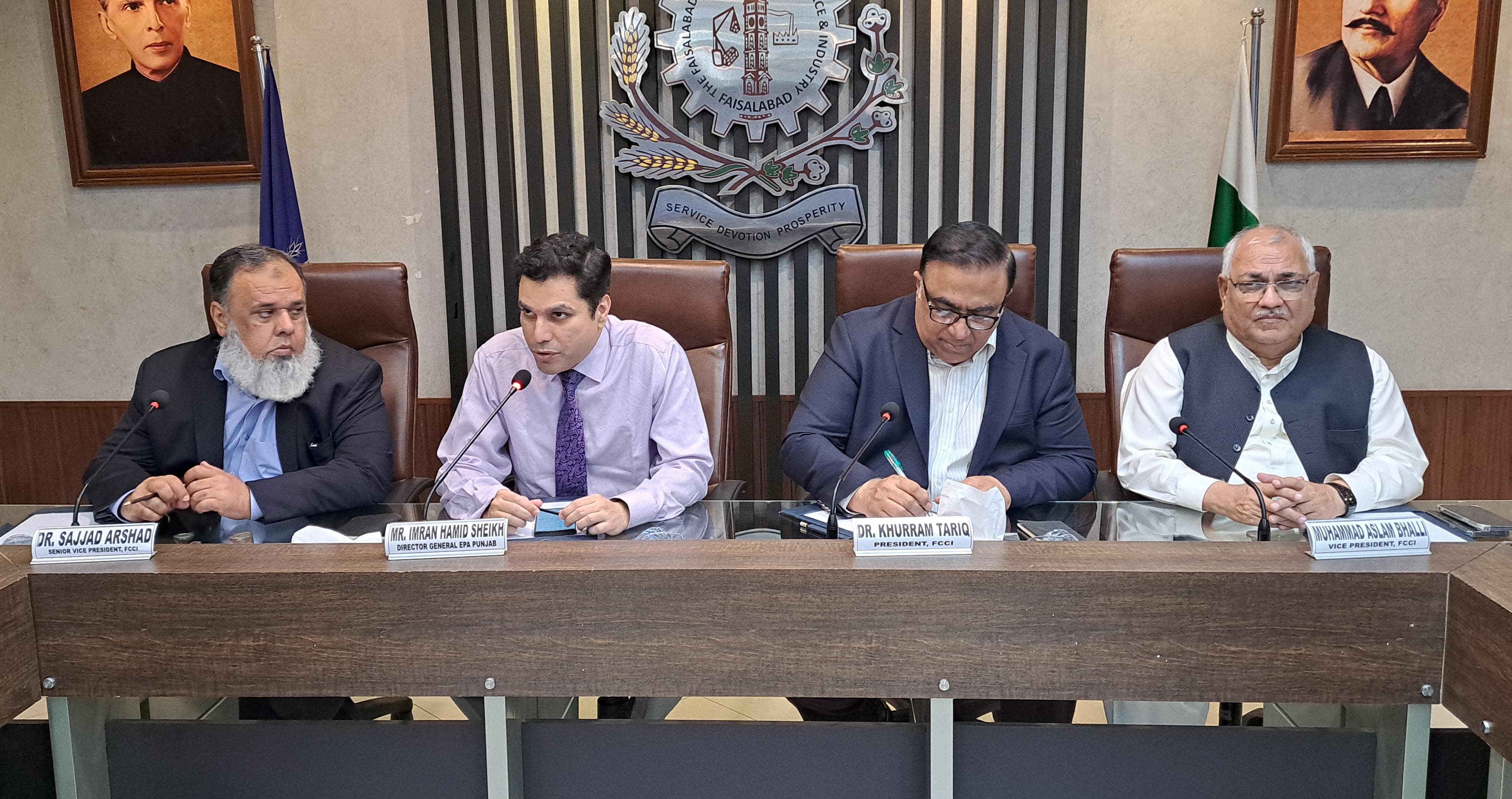 Faisalabad Chamber of Commerce and Industry (FCCI). | Environment ...